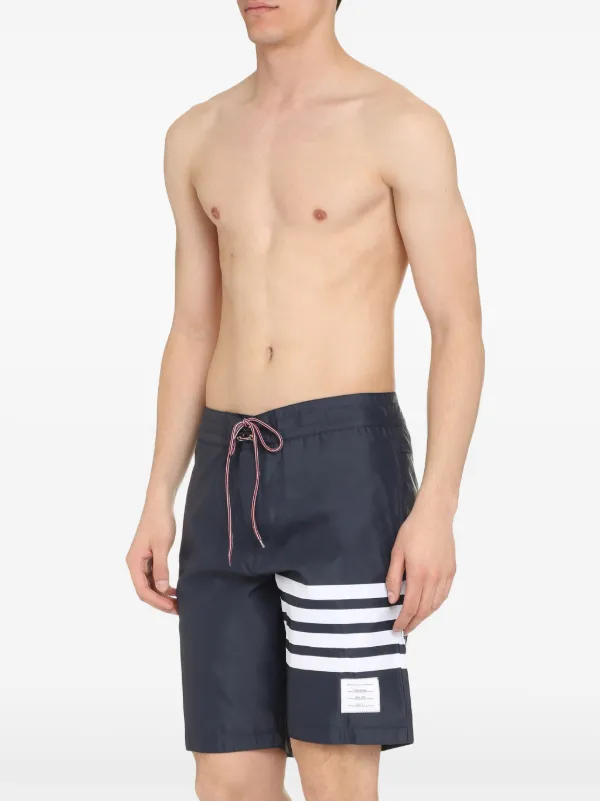 Thom Browne 4-Bar Board Swim Shorts | Blue | FARFETCH