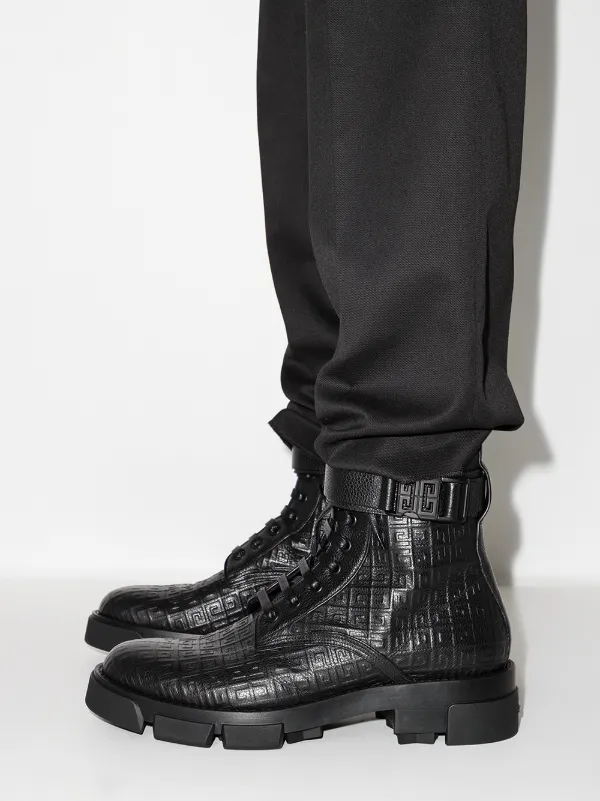 Givenchy Terra embossed combat boots 