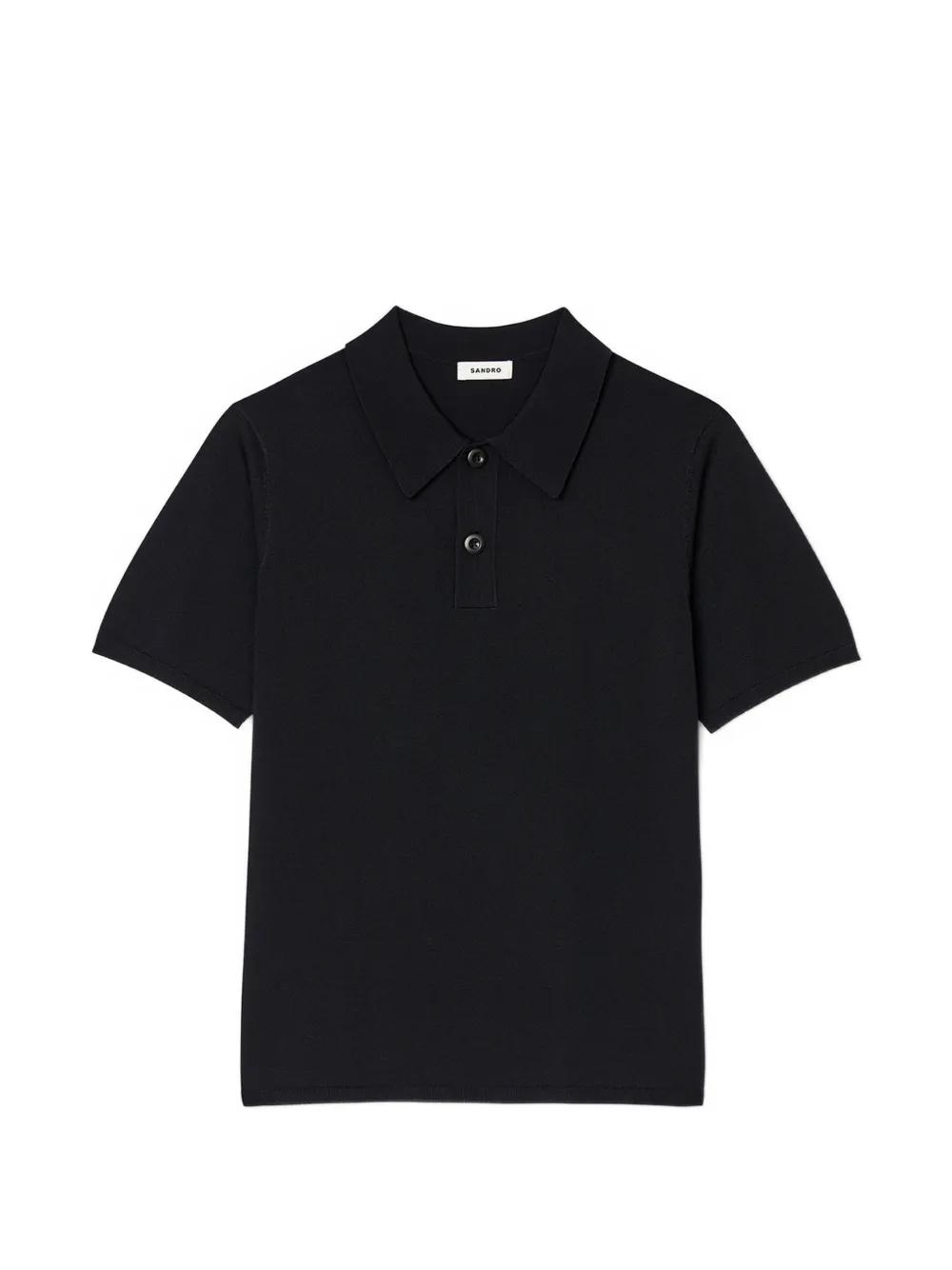 SANDRO polo à col pointu | noir | Image 1