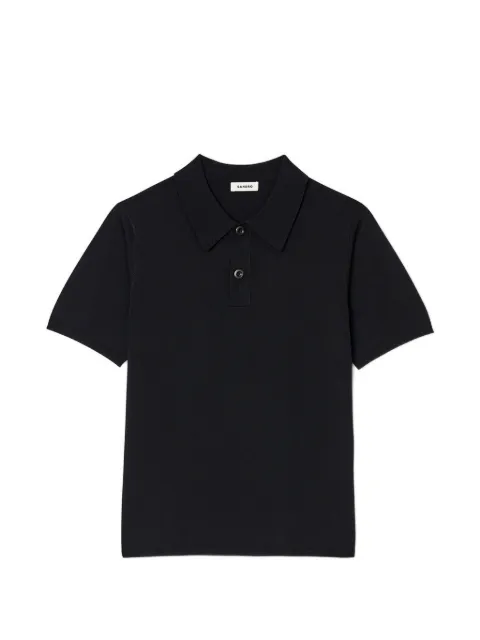 SANDRO playera tipo polo con cuello de pico