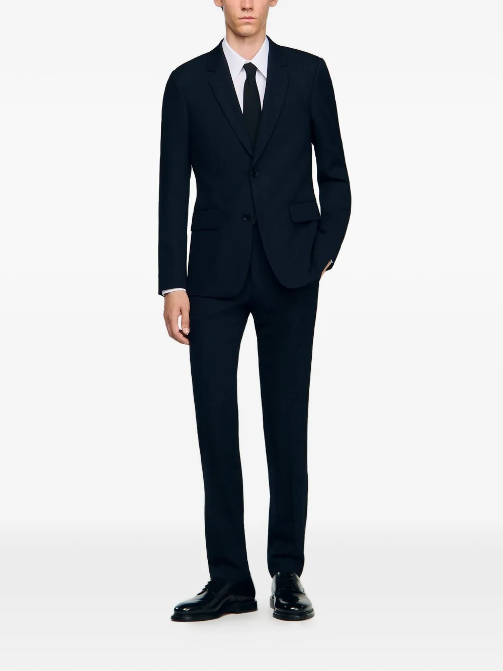  Sandro Chaqueta De Traje Con Botones - Azul 
