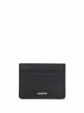 SANDRO textured logo-embossed cardholder - Black