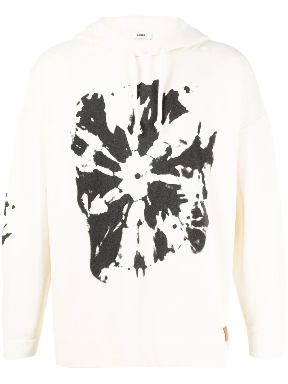 

SANDRO hoodie con estampado tie-dye - Neutro