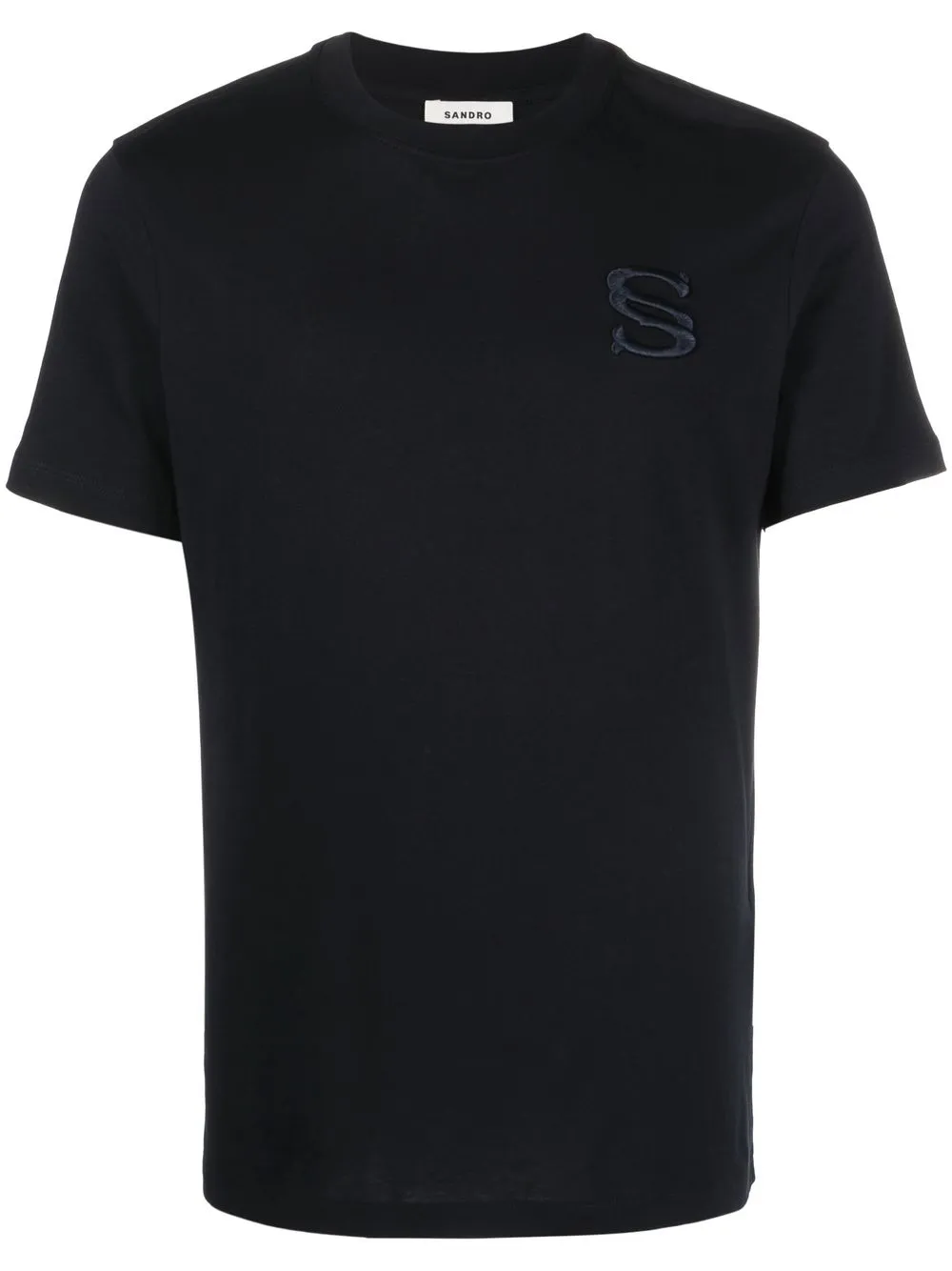

SANDRO Baseball logo-embroidered T-shirt - Blue