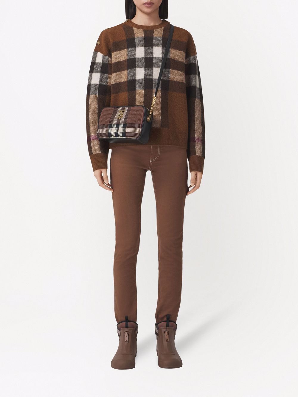 Burberry Kasjmier trui - Bruin