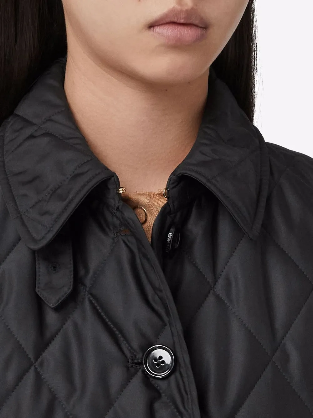 Womens burberry quilted 2024 jacket on sale