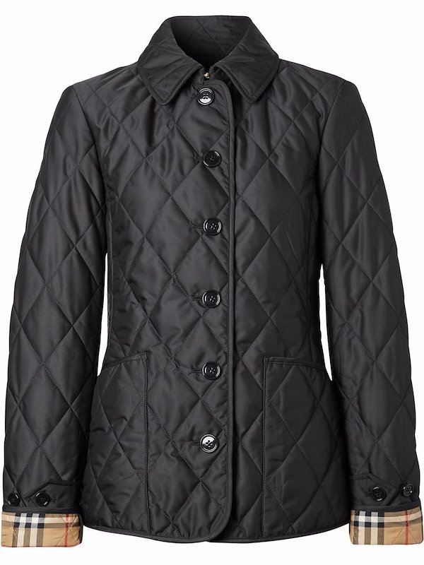 Burberry Diamond Quilted Thermoregulated jacket black MODES