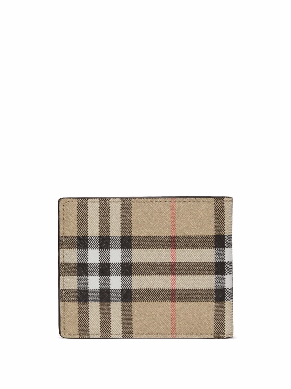 фото Burberry кожаный кошелек в клетку vintage check