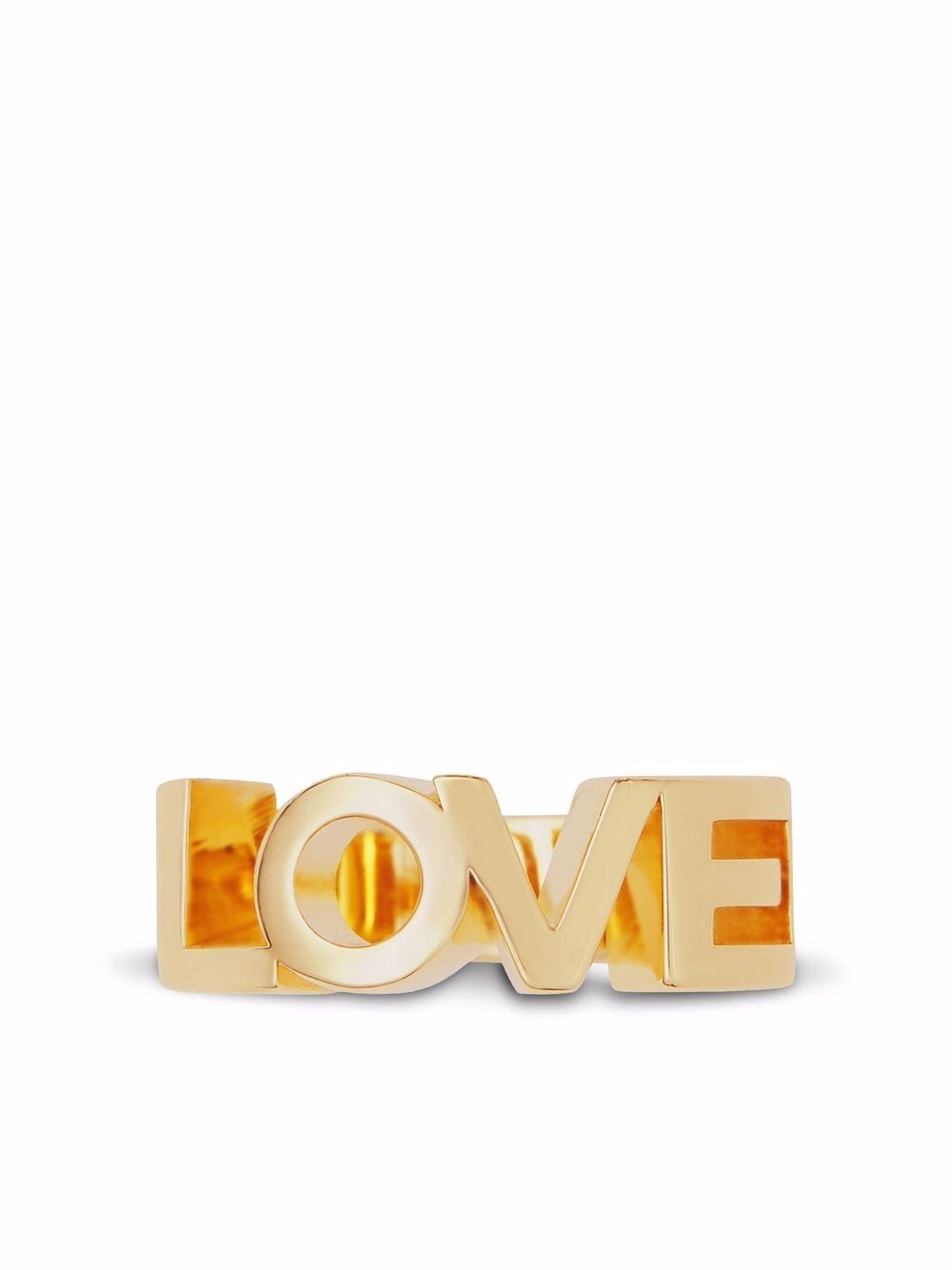 фото Burberry позолоченное кольцо love