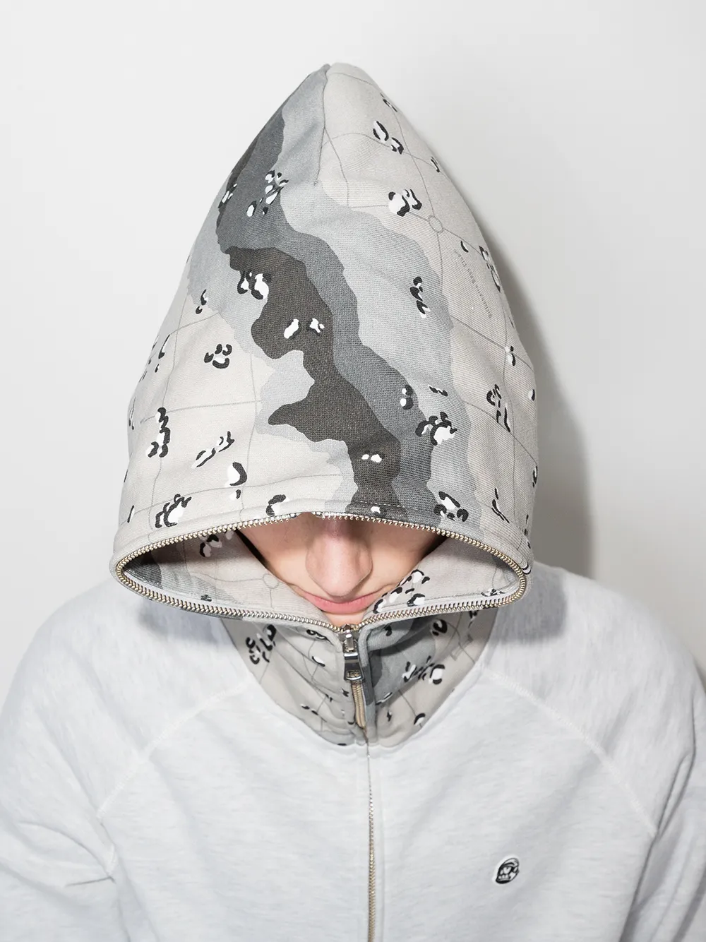 фото Billionaire boys club худи на молнии с камуфляжным принтом