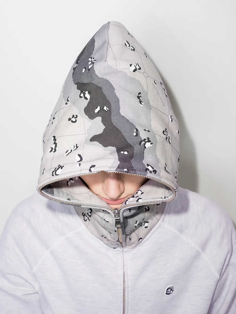 фото Billionaire boys club худи на молнии с камуфляжным принтом