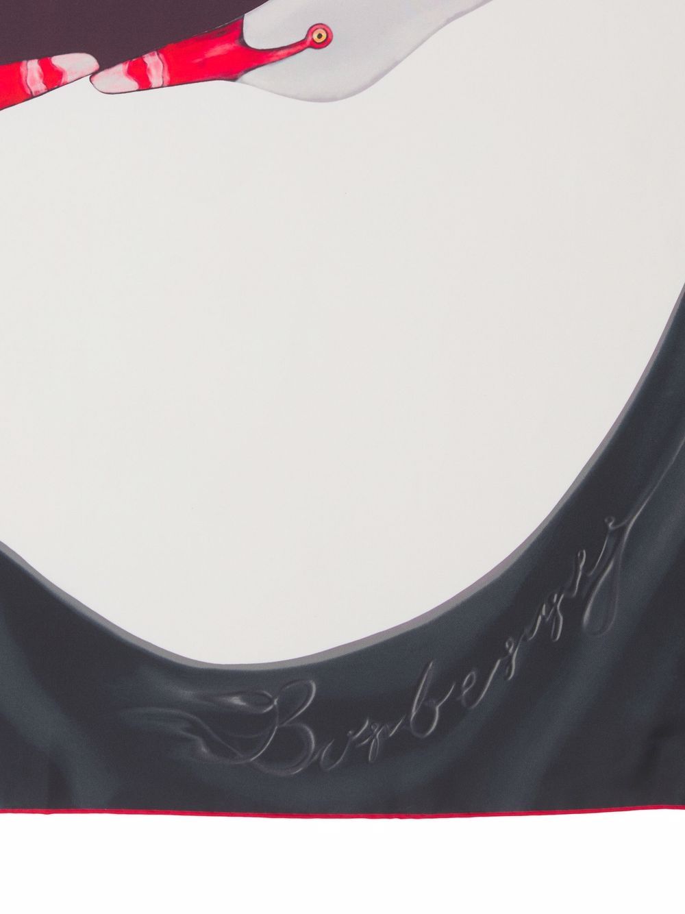 фото Burberry шелковый платок с принтом