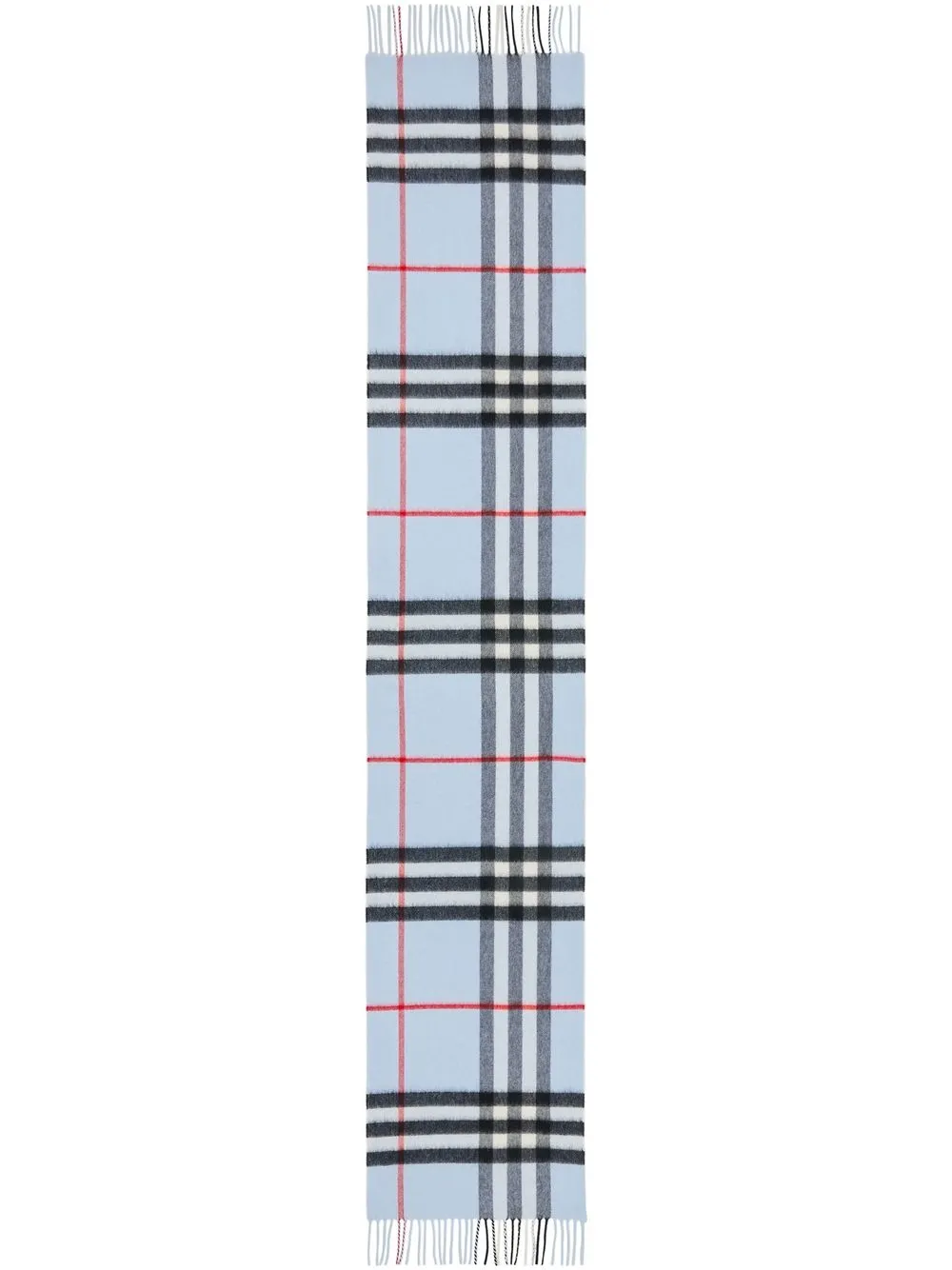 

Burberry check cashmere scarf - Blue