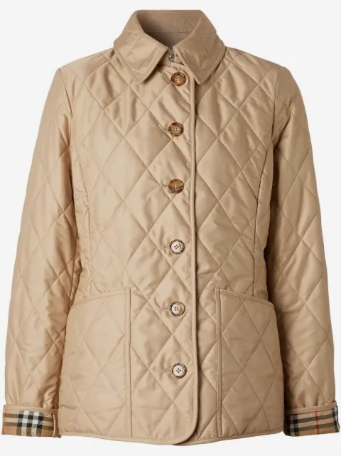 Burberry chamarra con capitonado de rombos