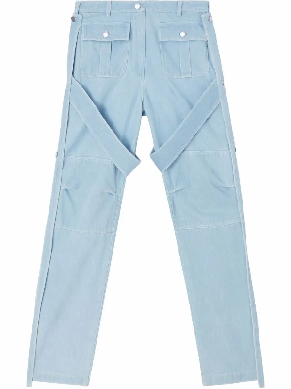 Pantalones Burberry Gris talla 48 FR de en Poliéster - 22323459