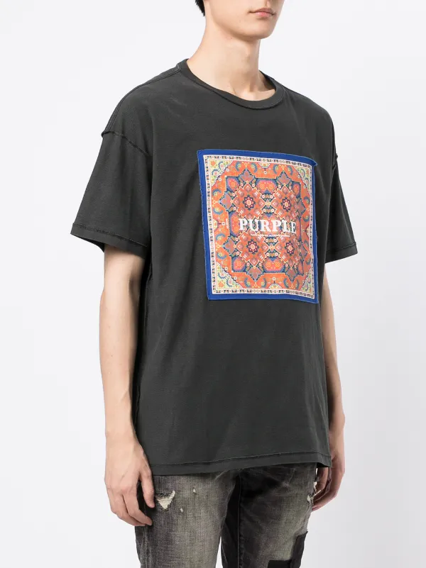 Purple Brand logo-print short-sleeve 