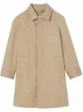 Burberry Kids Horseferry print cotton twill car coat - Neutrals