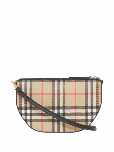 burberry check pouch