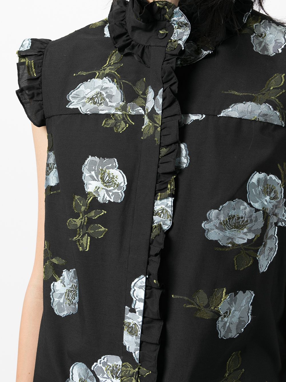 фото Erdem блузка с цветочным принтом