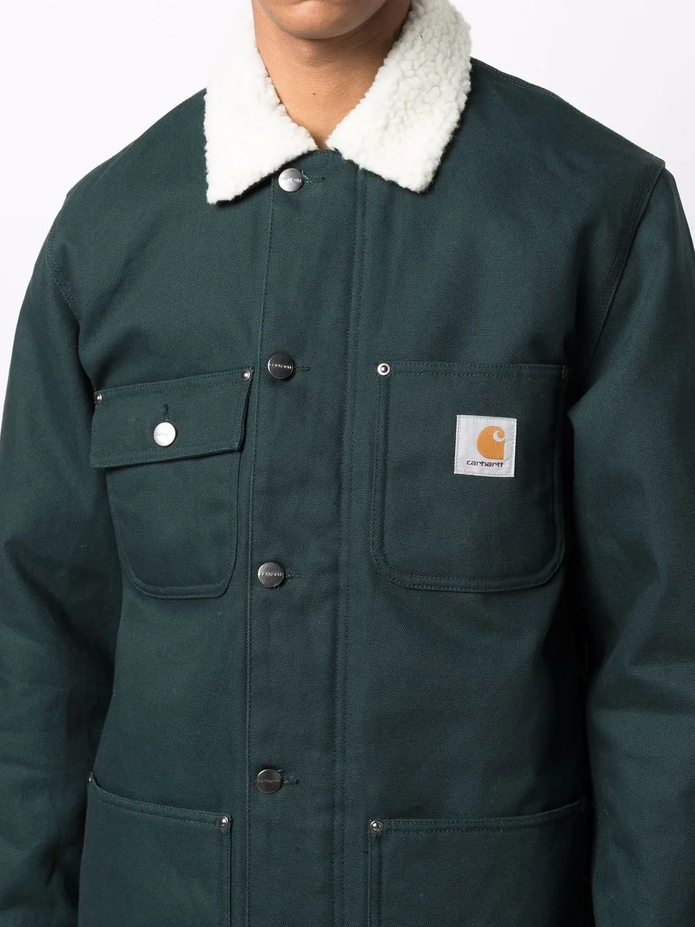 фото Carhartt wip куртка с контрастным воротником