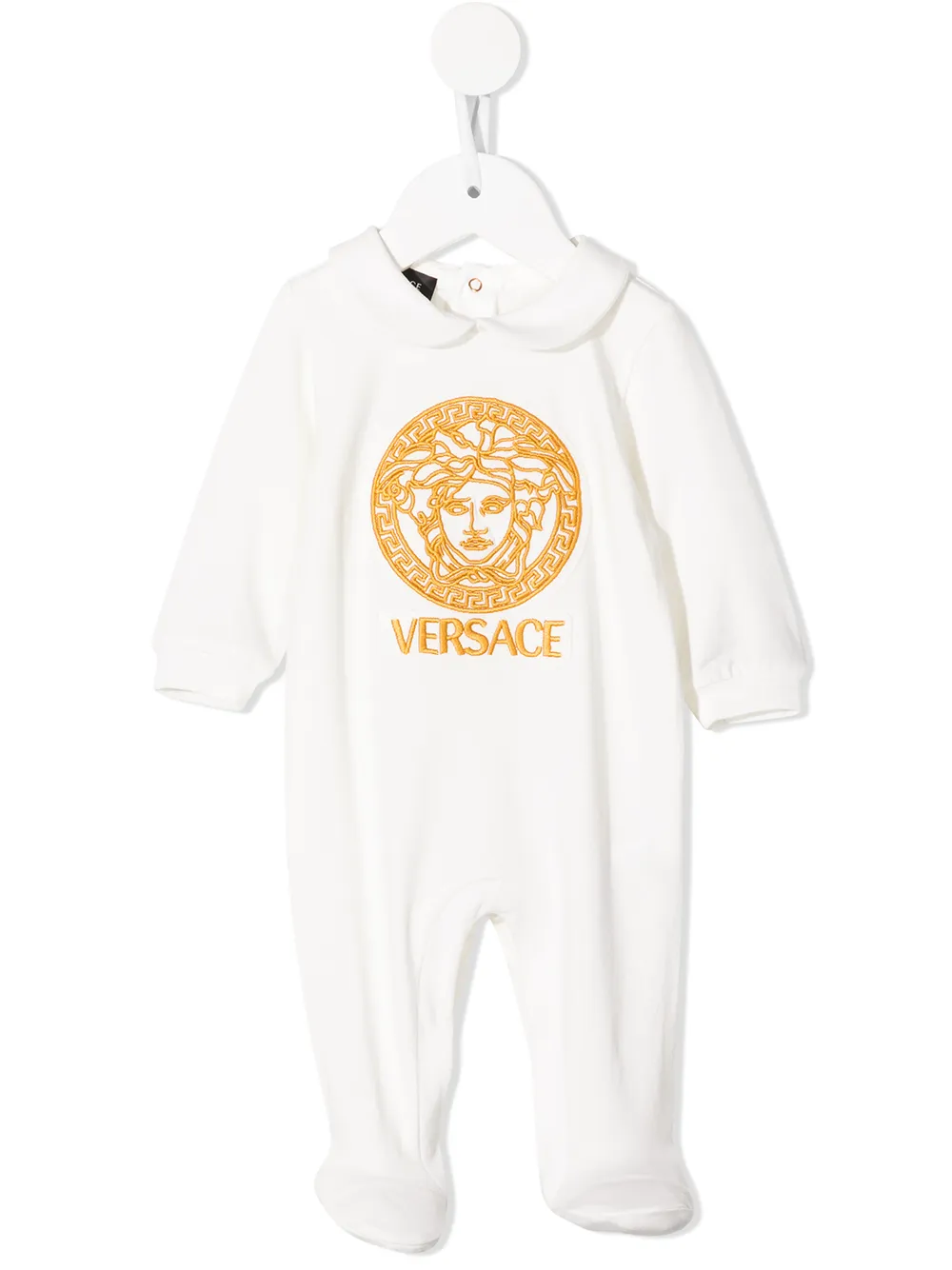 

Versace Kids mameluco con motivo cabeza de Medusa - Blanco