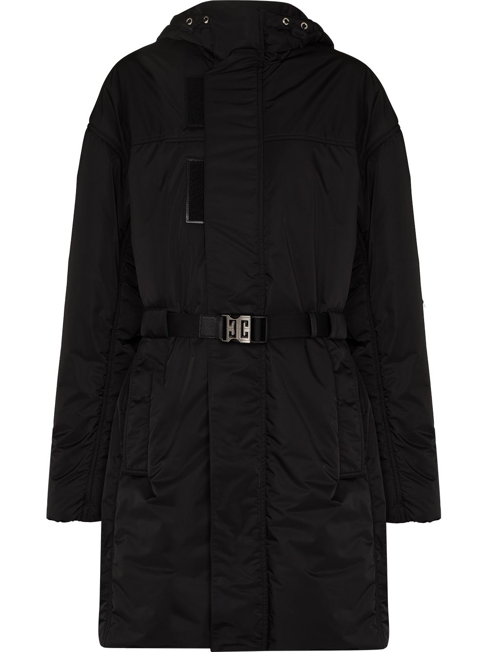 фото Givenchy пальто с капюшоном и поясом