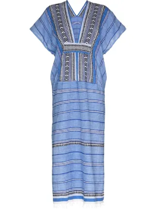 Lemlem geometric-print Kaftan Dress 