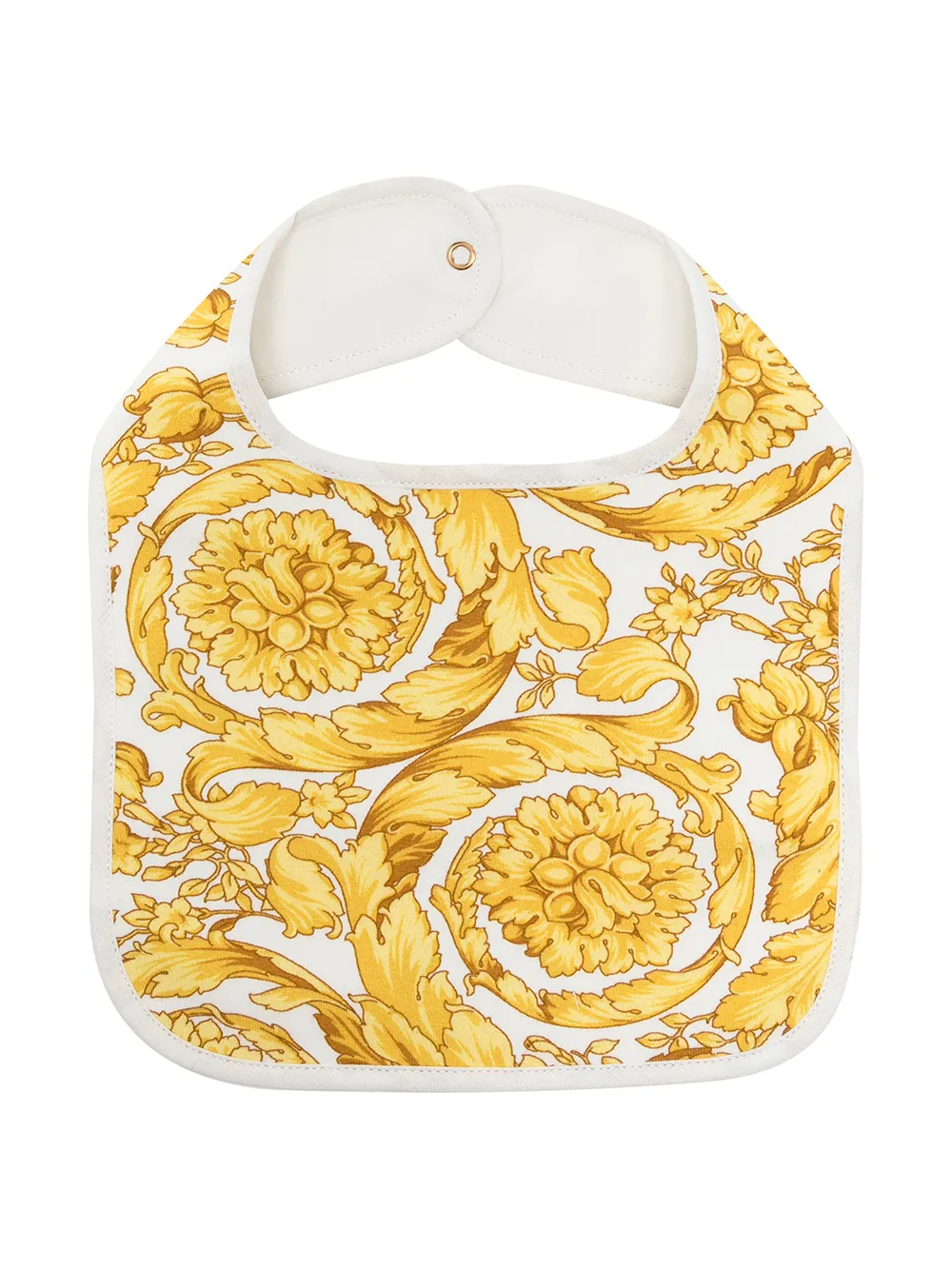 

Versace Kids baroque-pattern print bib - Yellow