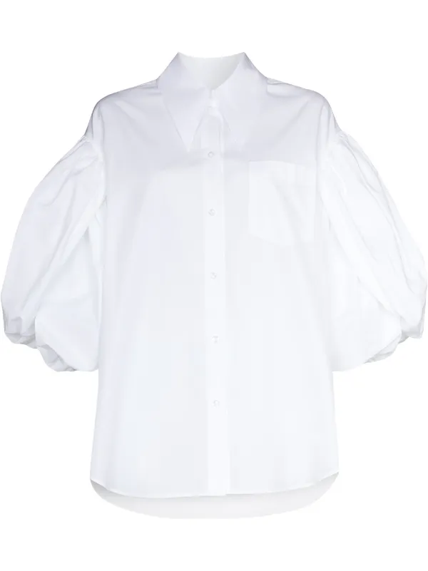 Simone Rocha layered puff-sleeve shirt 