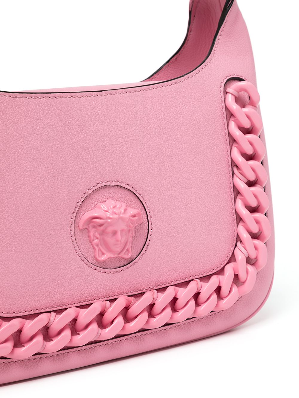 VERSACE Calfskin La Medusa Chain Crossbody Phone Pouch Pink 1213603