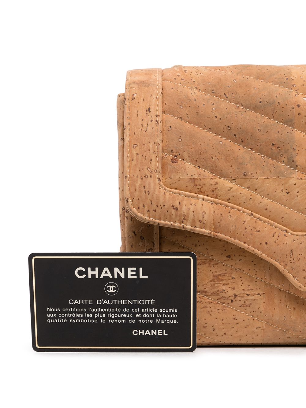 CHANEL 2000s cork Chevron 2.55 shoulder bag Women