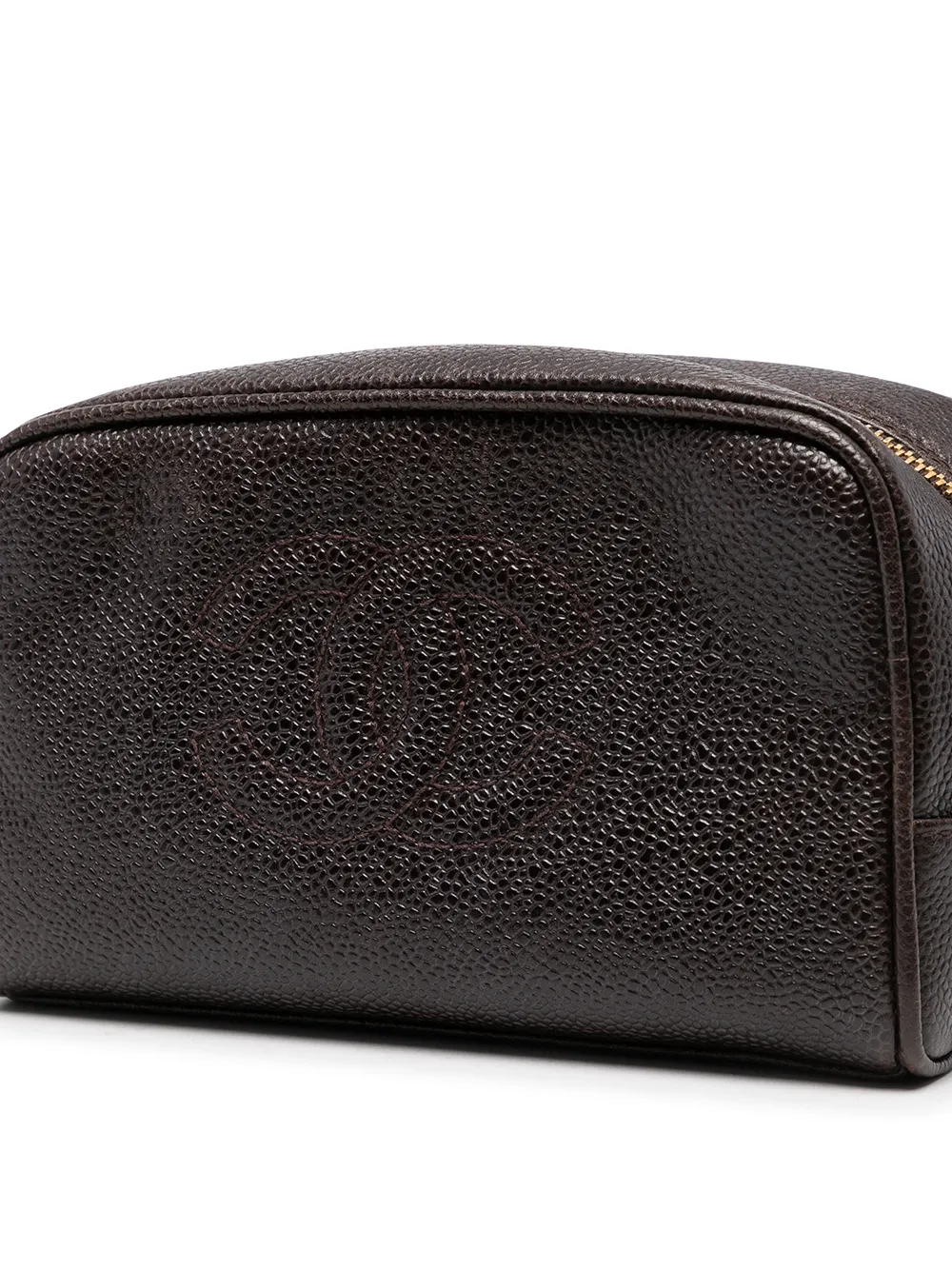 фото Chanel pre-owned косметичка 1997-го года с логотипом cc