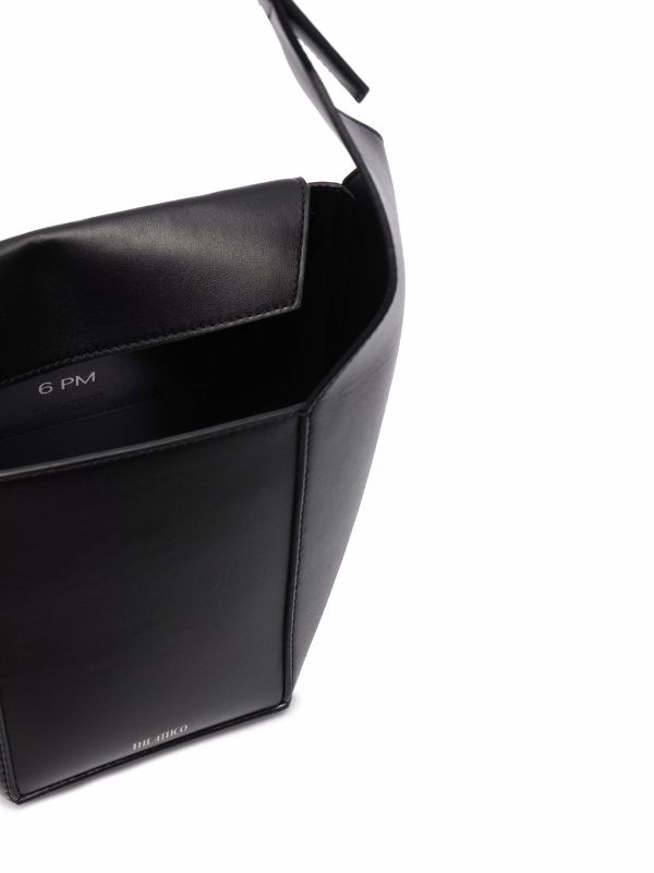 The Attico 6PM Geometric Leather Tote Bag - Farfetch