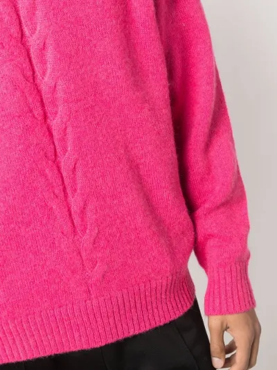 Stüssy cable-knit jumper pink | MODES