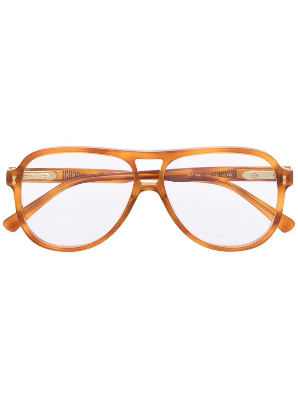 

Gucci Eyewear lentes con armazón aviador - Naranja