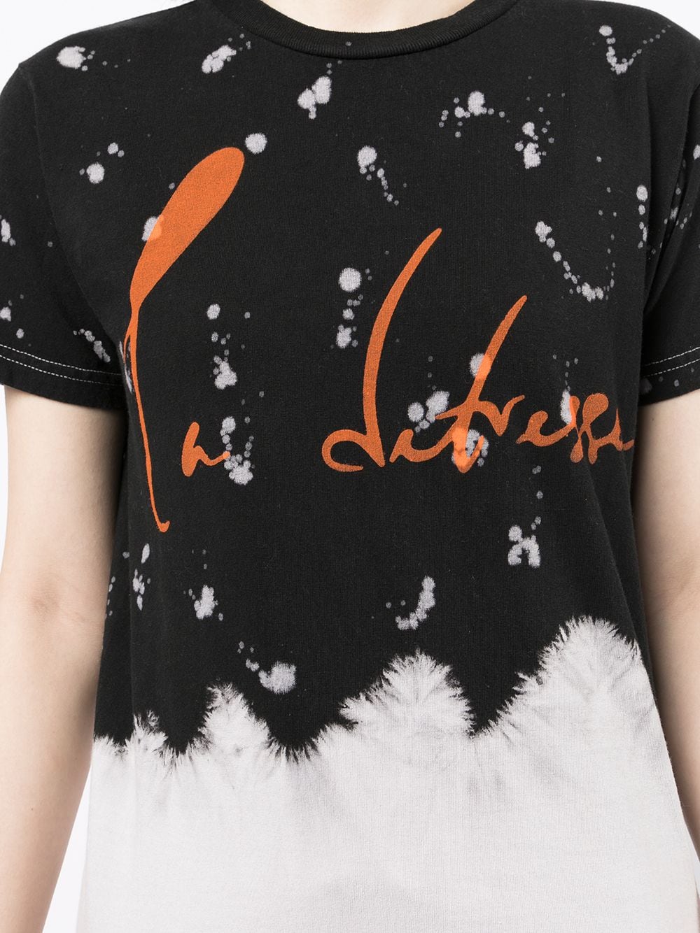 Shop La Detresse Logo-print Cotton T-shirt In Schwarz