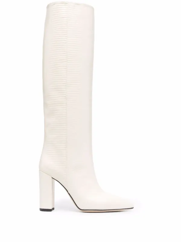 Paris Texas Botas Altas Con Efecto De Piel De Serpiente - Farfetch