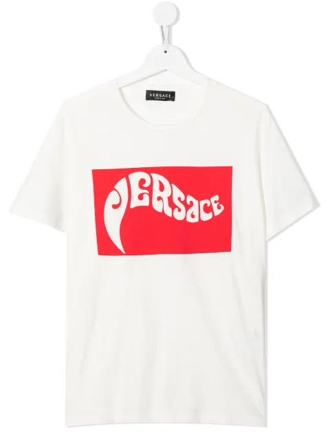 Versace Kids logo-print jersey T-shirt