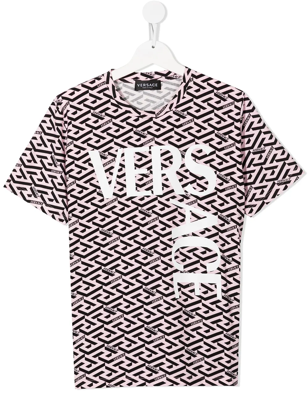 

Versace Kids playera con estampado La Greca - Rosado