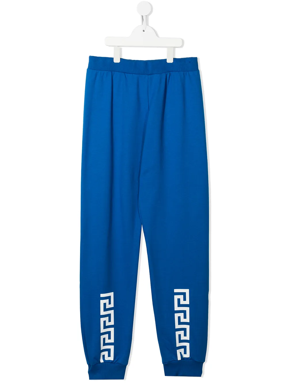 

Versace Kids La Greca print sweatpants - Blue