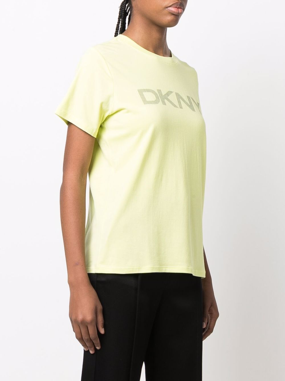 фото Dkny футболка с логотипом в полоску