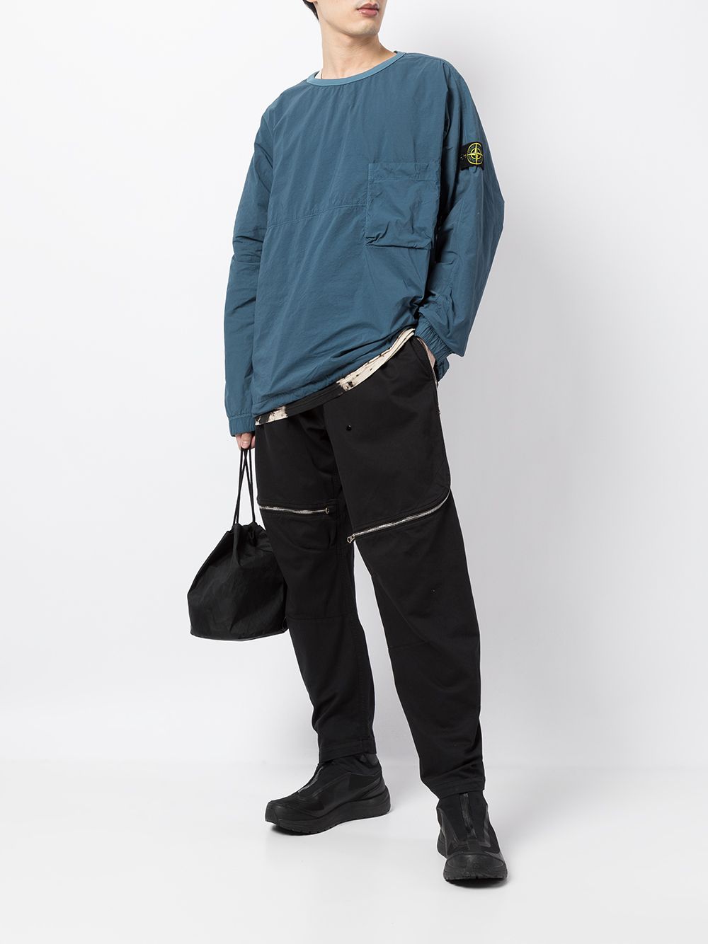 фото Stone island толстовка с нашивкой-логотипом