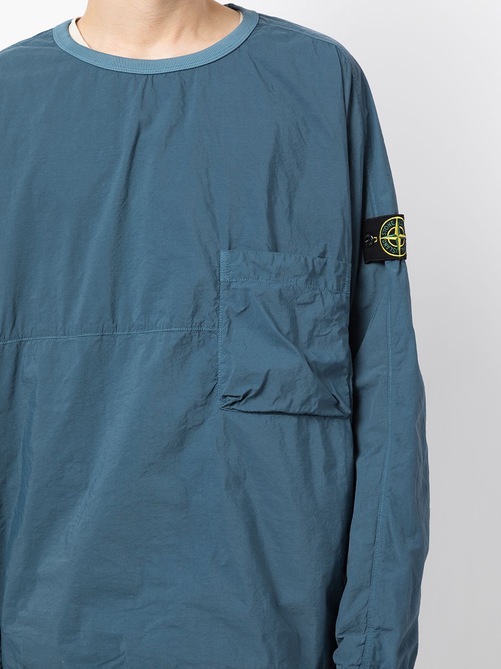 фото Stone island толстовка с нашивкой-логотипом