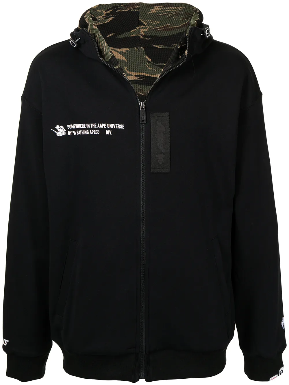 фото Aape by *a bathing ape® худи на молнии с надписью