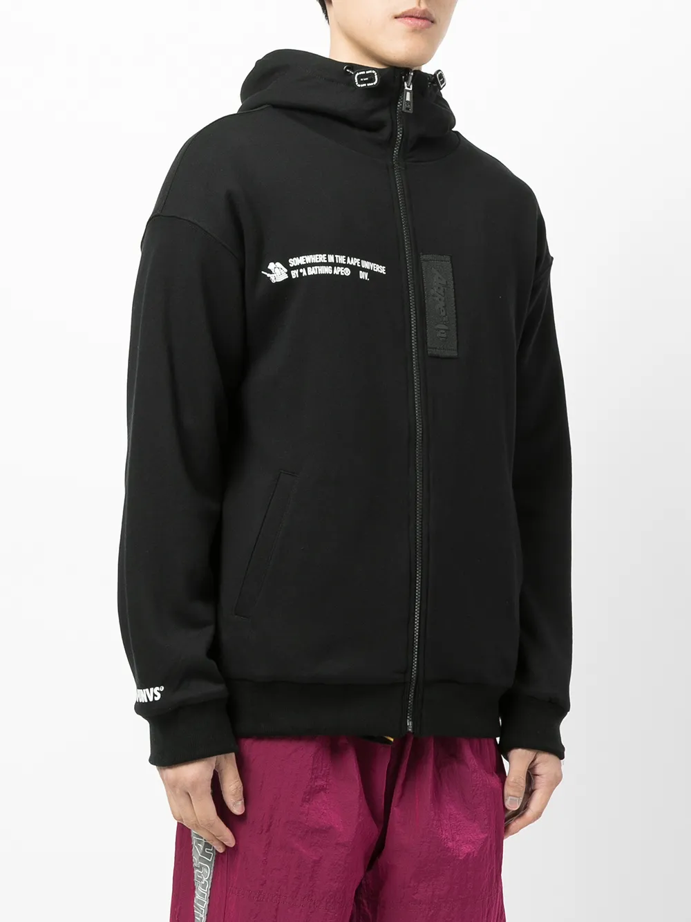 фото Aape by *a bathing ape® худи на молнии с надписью