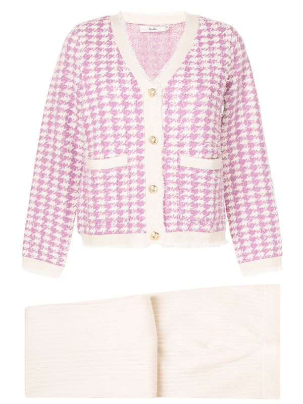 cardigan pied poule