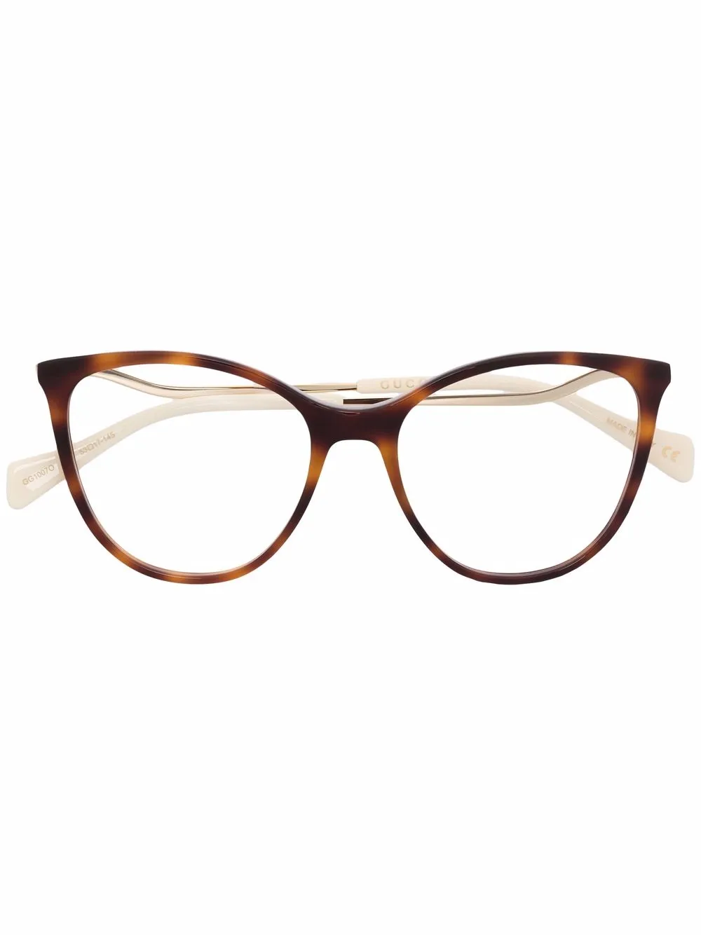 

Gucci Eyewear lentes con armazón redonda - Marrón