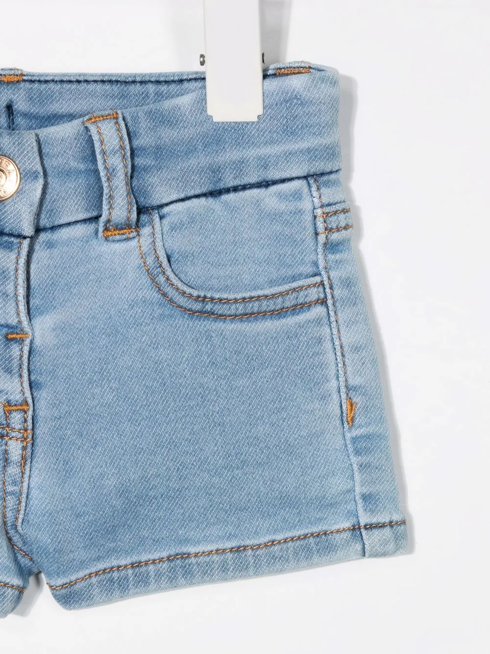 фото Chiara ferragni kids джинсовые шорты с карманом