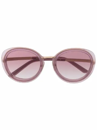 Lentes de sol redondos con logo grabado Prada Eyewear - Compra online -  Envío express, devolución gratuita y pago seguro