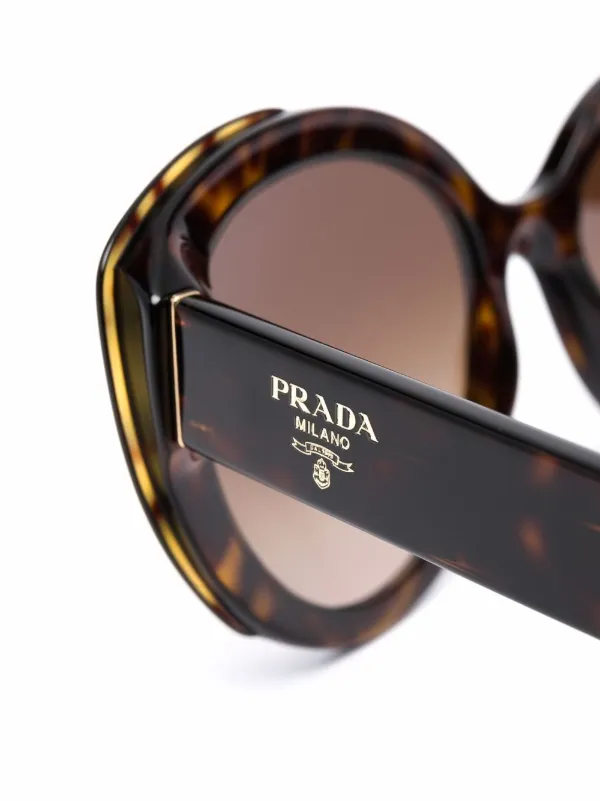 PRADA ブラウン キャットアイ サングラス 新品同様 Prada Eyewear キャットアイ サングラス 通販 - FARFETCH